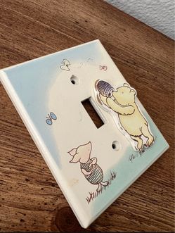 Vintage Classic Pooh Light Switch Plate Winnie