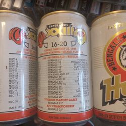 Cincinnati Bengals 6 Pack Superbowl Cans. Read Description Below 