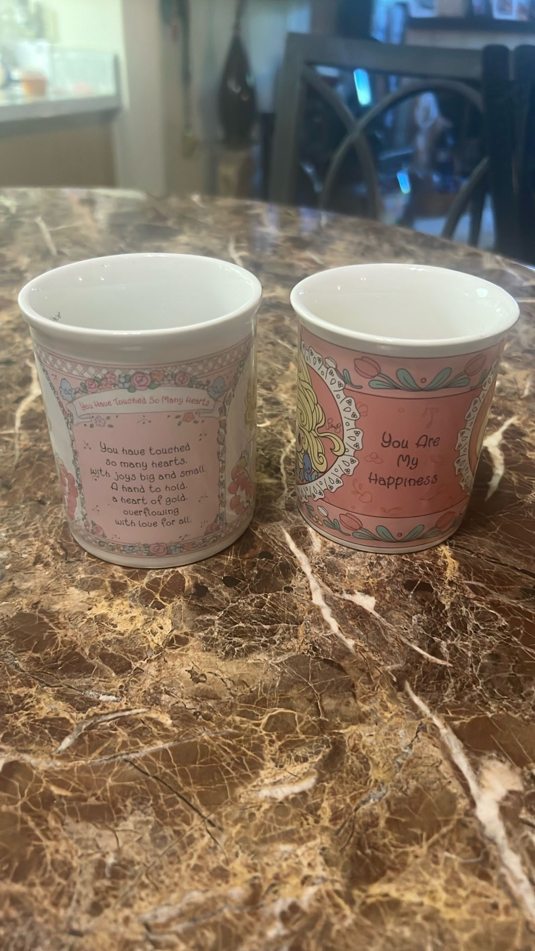 Precious moment, coffee mugs