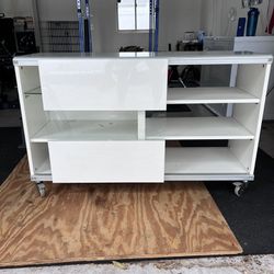 3 Shelf Portable On Wheels