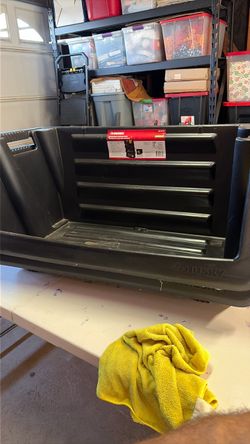 2 stackable husky bins