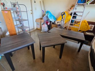 3 piece coffee table set,   $50