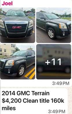 2914 GMC terrain slt