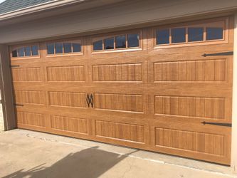 Garage door.