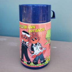 VINTAGE RAGGEDY ANN AND ANDY THERMOS
