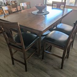 6 Person Dining Room Table With Chairs And Spare Parts