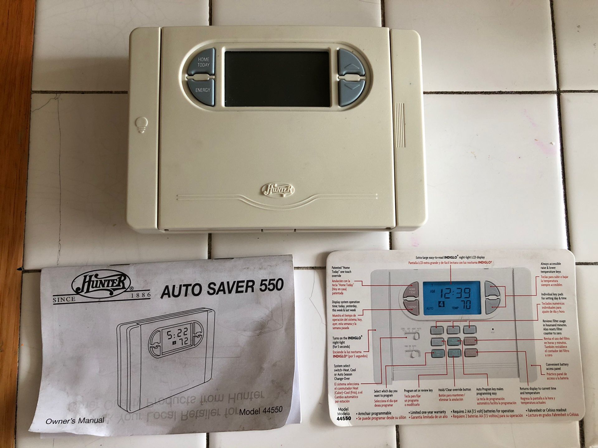 Hunter Auto Saver 550 Thermostat Controller 