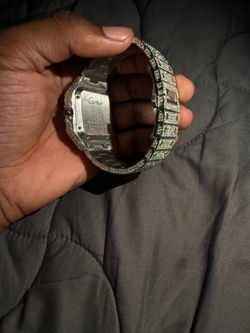 Moissanite Bustdown Watch VVS1