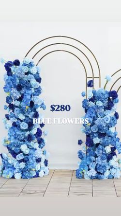Blue Floral Arch