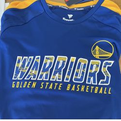 New Authentic NBA Fanatics Golden State Warriors Long Sleeve Size XL (runs big) 