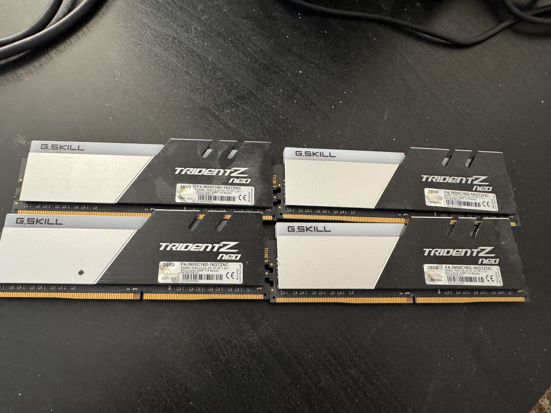 4x 8GB (32GB) G.SKILL Trident Z Neo DDR4 RAM