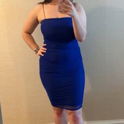Windsor Royal Blue Dress Size L