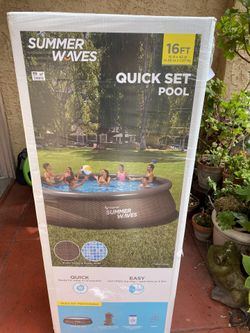 Summer waves quick set pool 16ft x 42inch