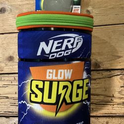 Nerf Dog Glow Surge Glow In The Dark Starter Pack Charger Bag & Ball Dog