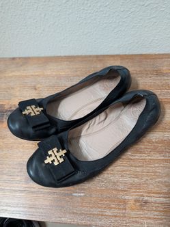 Tory Burch Sedgwick Ballet Flats - Black, size 7
