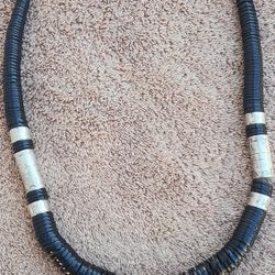 Stirling Silver Vintage Navajo Signed Necklace