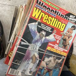 Vintage Wrestling Magazines Lot – 1970s–1980s