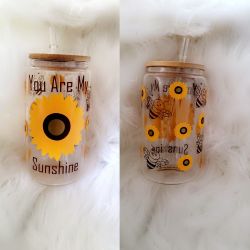 Sunflower Glass Cup