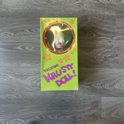 Vintage Talking Krusty the Clown Doll in Original Box – The Simpsons 