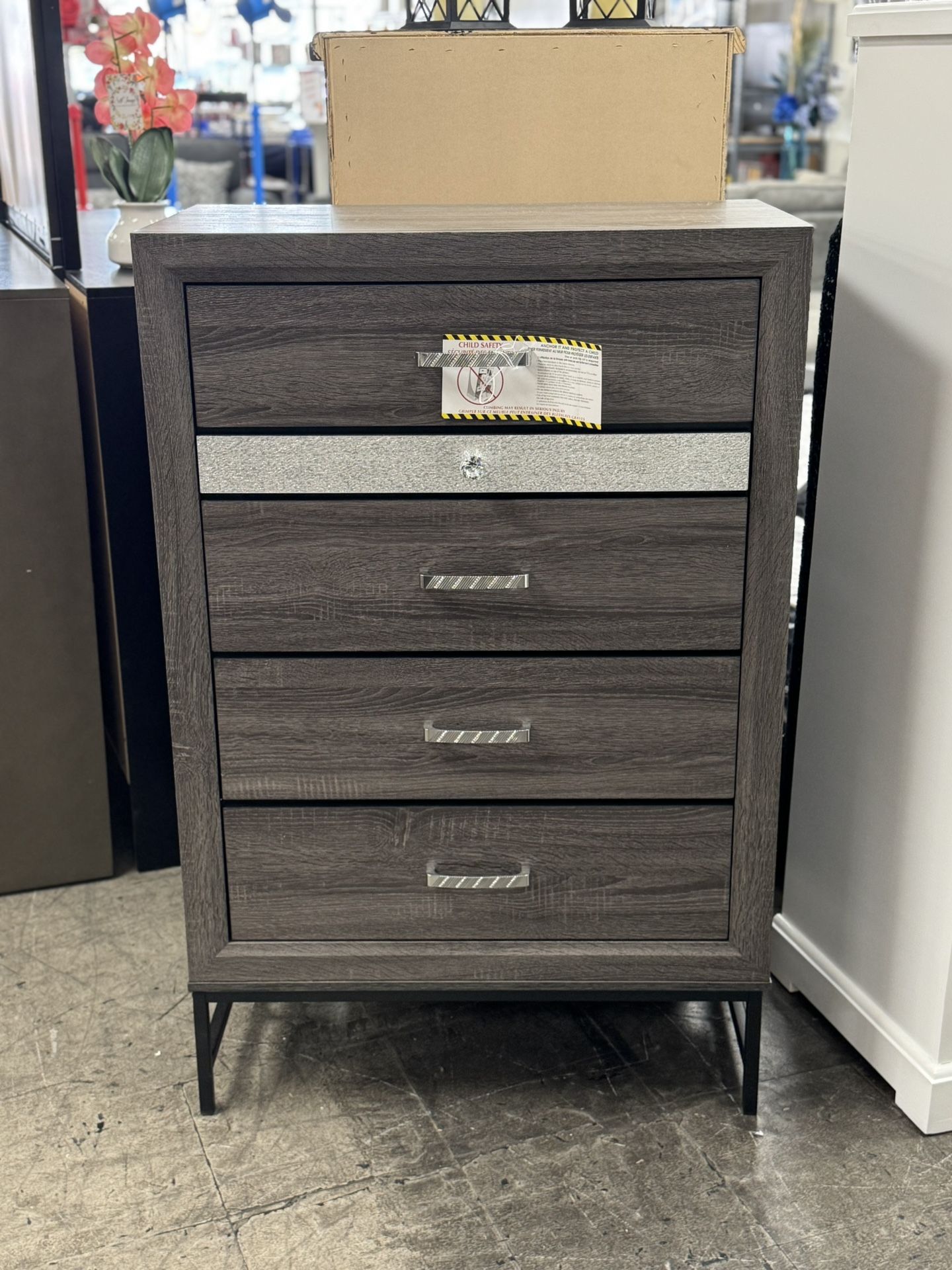 BRAND NEW Chest of Drawers, Jewelry Organizer, Metal Legs