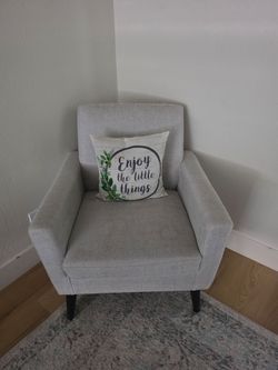 Light grey armchair