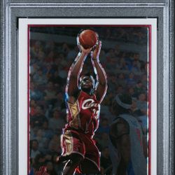 2003 Topps Chrome Lebron James #111 PSA 7 Cleveland Cavaliers Rookie!!