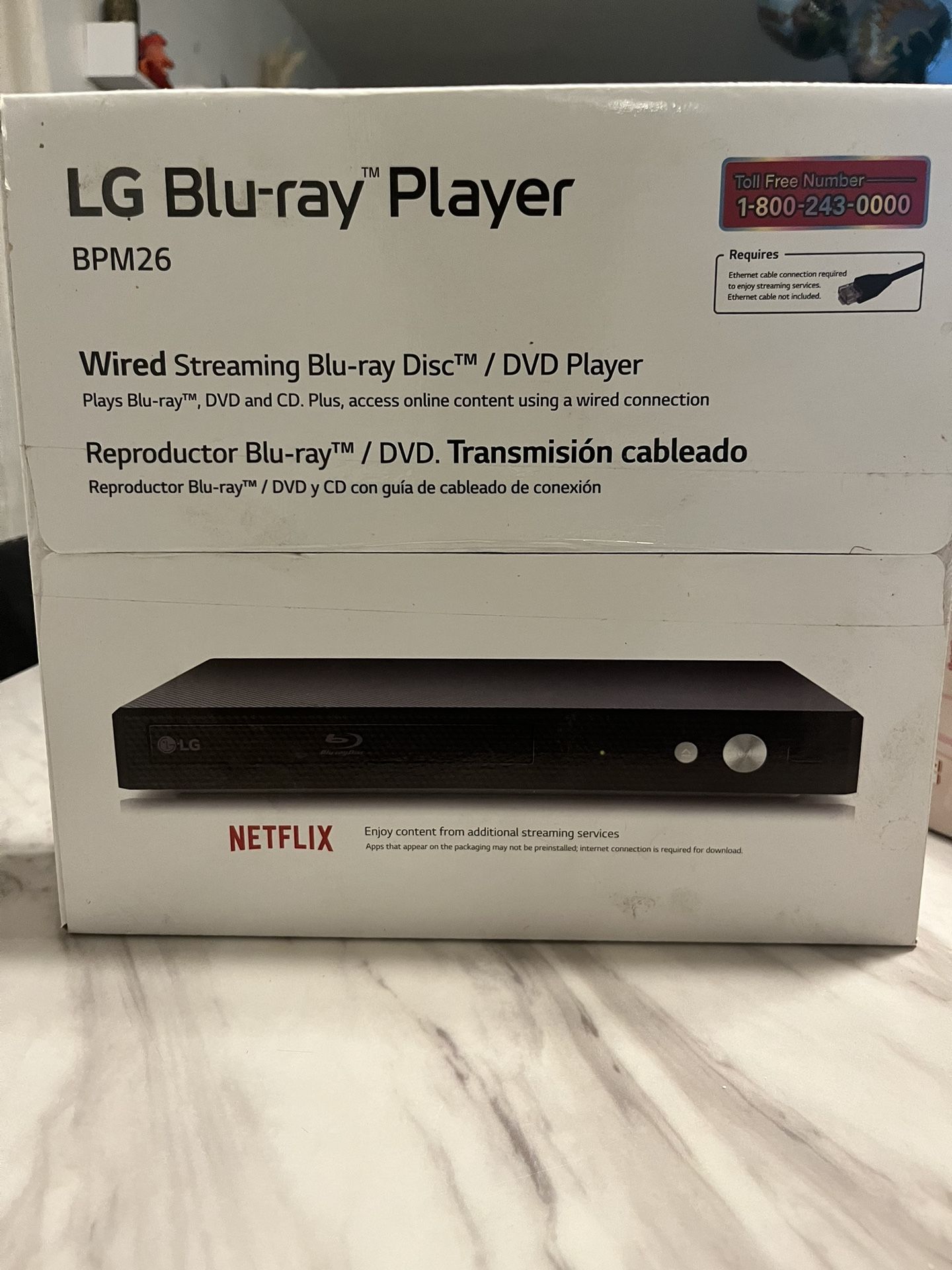 LG Blu Ray Player BPM 26