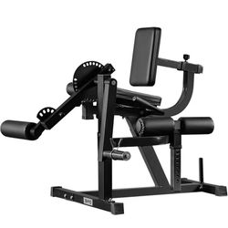 Leg Extension and Curl Machine, Lower Body Special Leg Machine, Adjustable Leg Exercise Bench with Plate Loaded, Leg Rotary Extension for Thigh