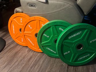 Bumper weights 2x25 and 2x15 lbs $75 FIRM