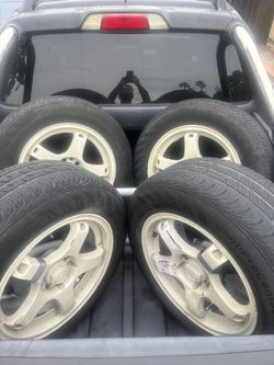 Rims and tires 5 x100 15” 