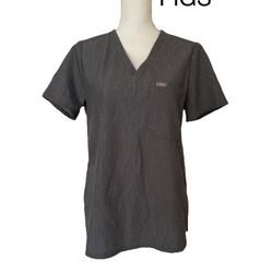 Figs Technical Collection Women’s Scrub Gray Top Sz M