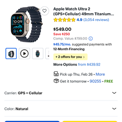 Ultra two Apple Watch