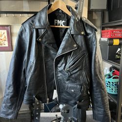 Leather Jacket heavy duty FMC Brand  XL 46/47