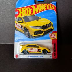 Hot Wheels Exclusive Yellow Then And Now 2018 Honda Civic Type R 