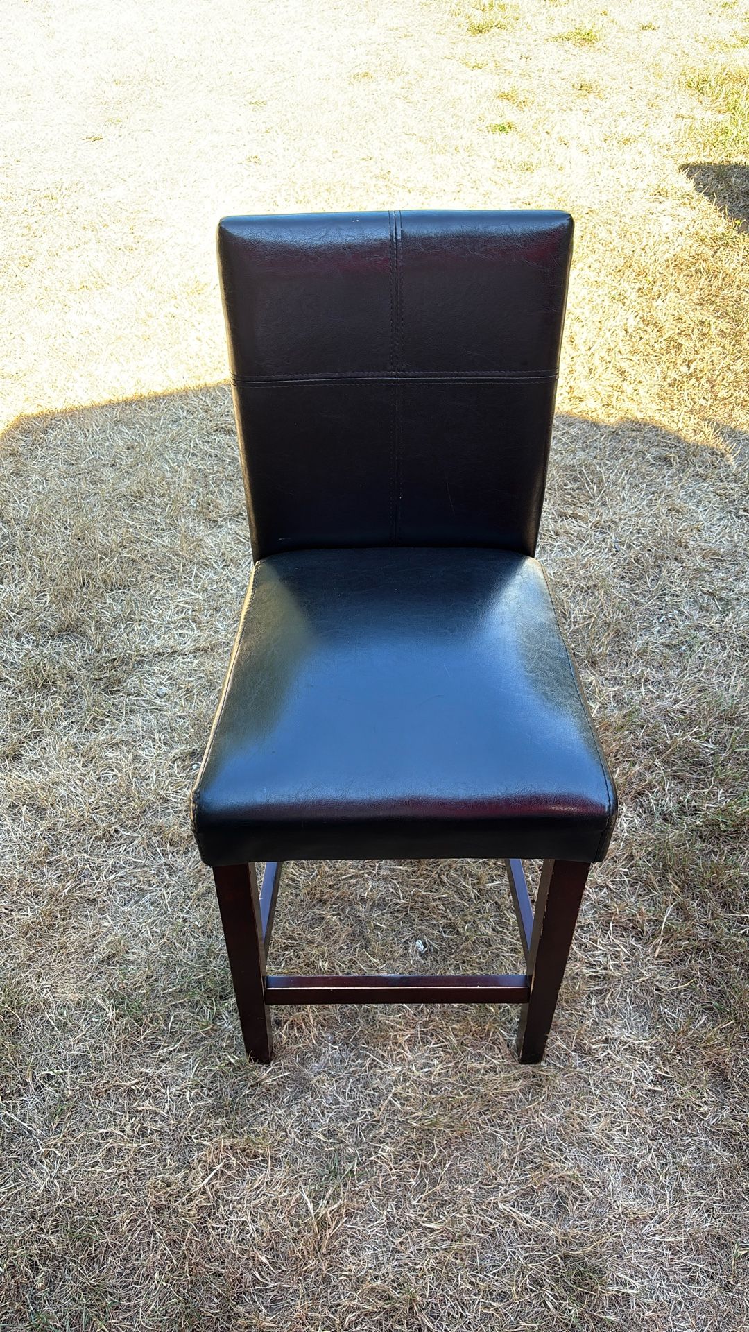 Padded Leather Barstool