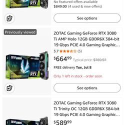 Zotac 3080TI - Like New - $500