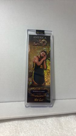 Stephen Curry parallel, numbered 1/2, featuring a gold foil background