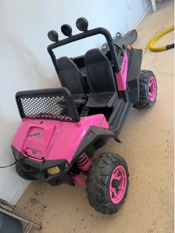 Kids ride on RZR OBO