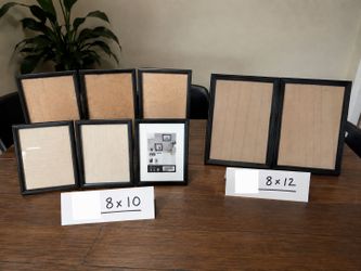 Black Picture Frames Set