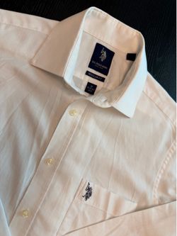 U.S. Polo Assn. White Dress Shirt Men’s Medium Regular Fit