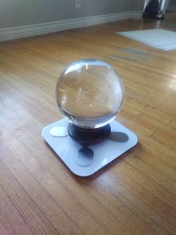 Large Crystal Ball With Stand
