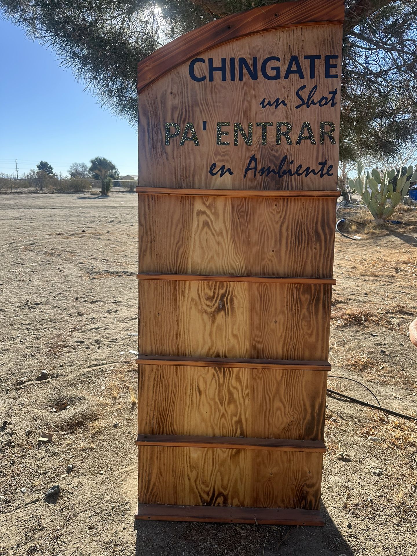 Take A Shot Wood Stand