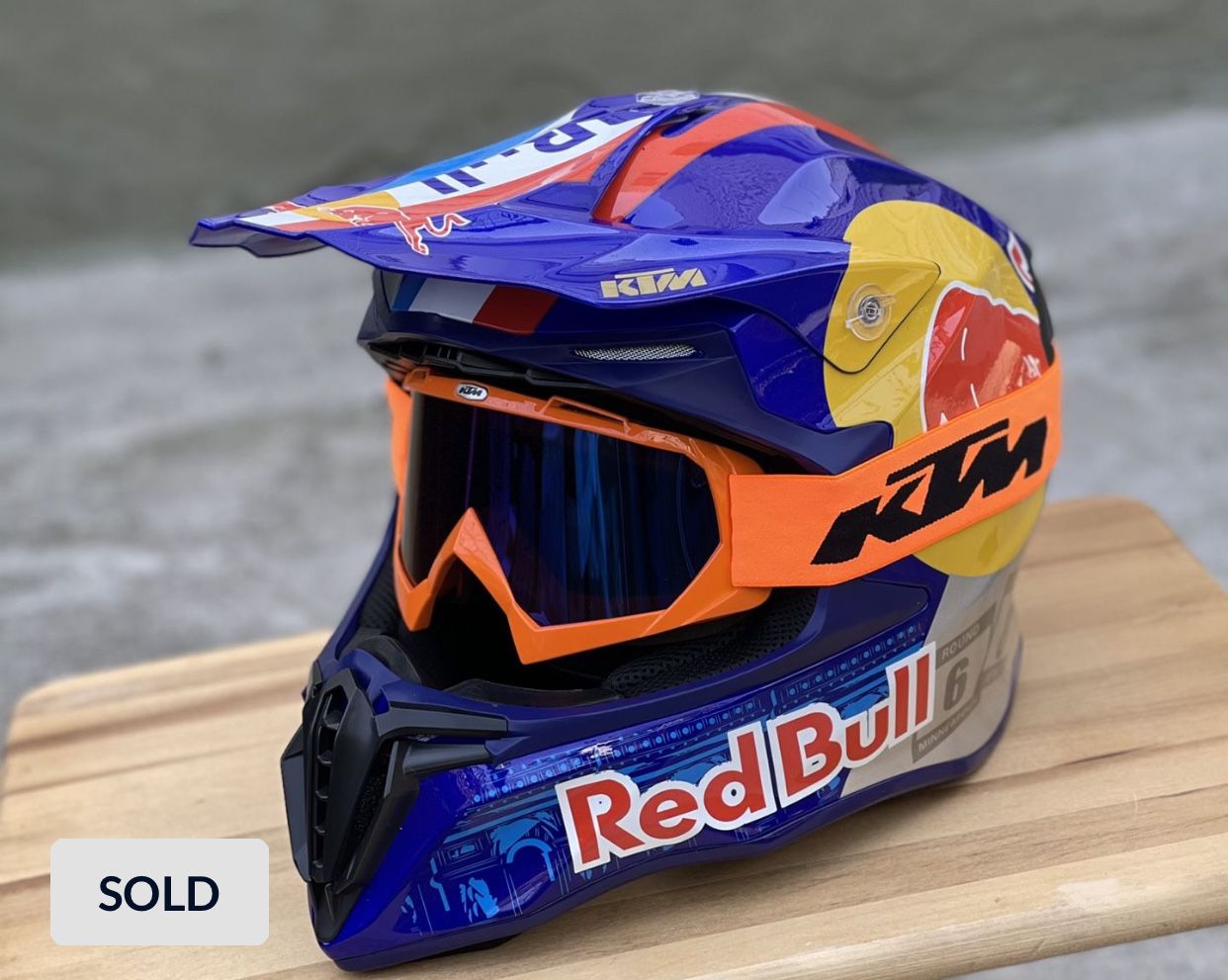 KTM  Red Bull ATV ,Electric Scooter, BMX,, Dirt Bike Off-Road Motocross Racing Sport Helmet