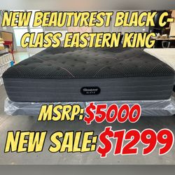NEW BEAUTYREST BLACK C-CLASS EASTERN KING MATTRESS