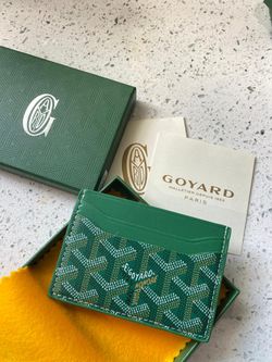 Green Goyard Card Holder