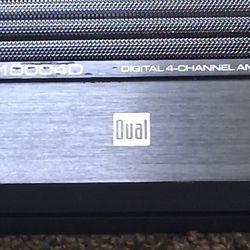 Dual DA10004D 4 Channel Car Amplifier Clean