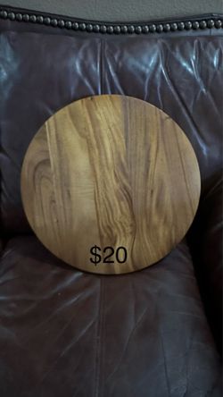Round Wooden Platter