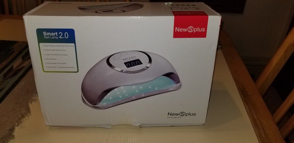 NEW IN BOX NEW5PLUS UVLED NAIL LAMP 72W.  PICK UP MIDDLEBORO ONLY FINAL SALE 