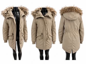 Winter coat tan size 4