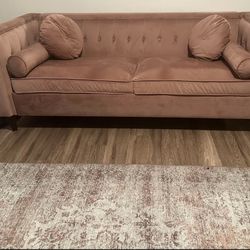 Blush Pink Sofa
